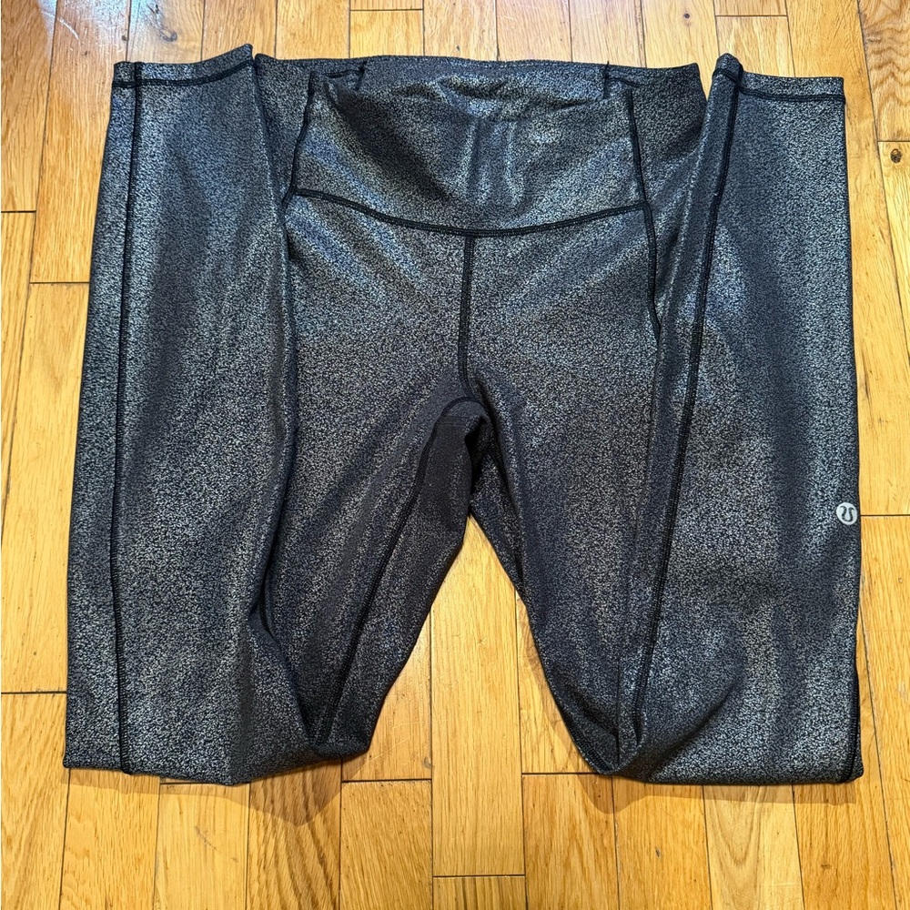 lululemon athletica Shimmer Black High-Rise Leggings
